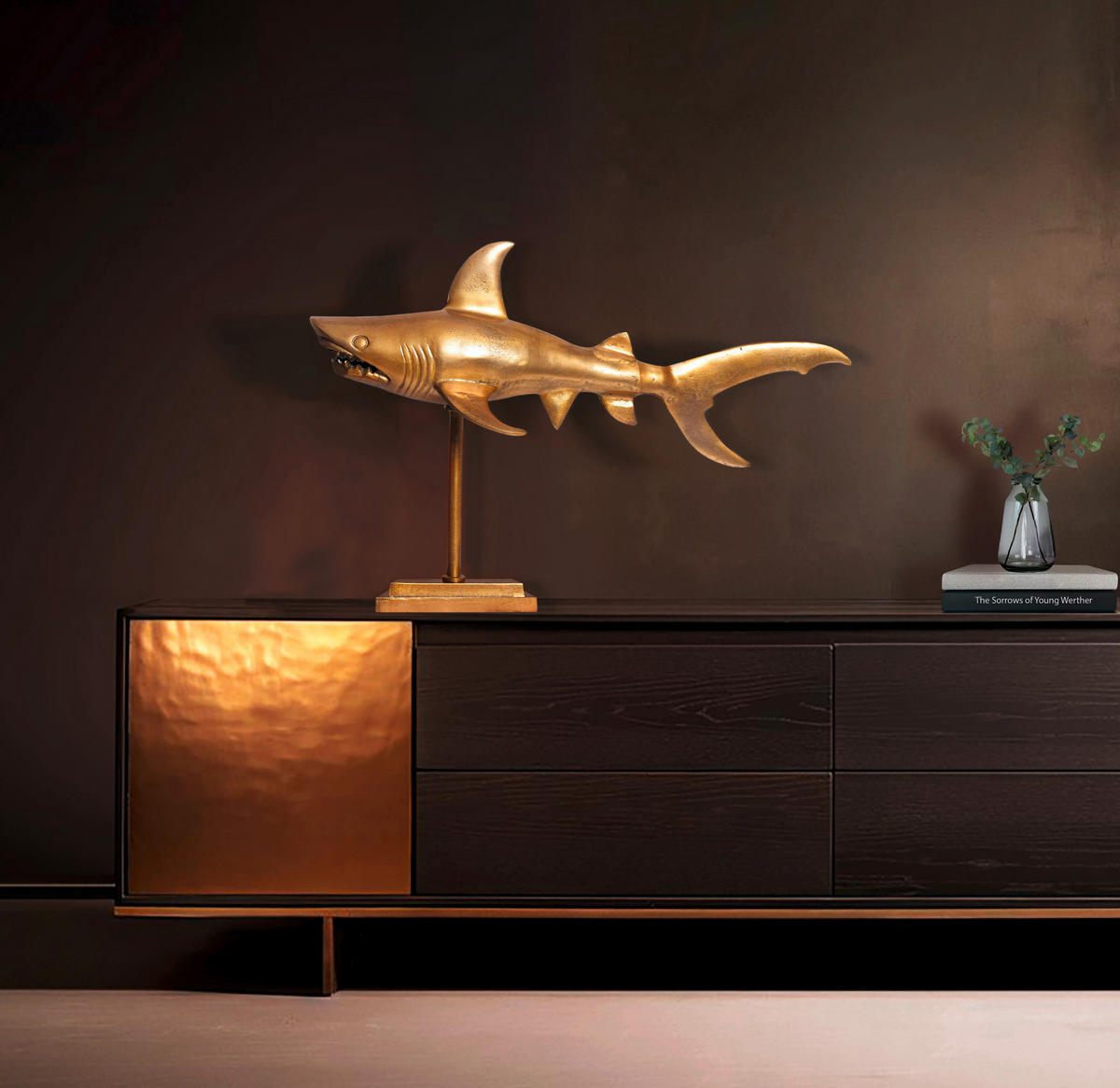 DEKORATIONSDJUR - guldfärgad, Design, metall (70/49/27cm) - Livetastic