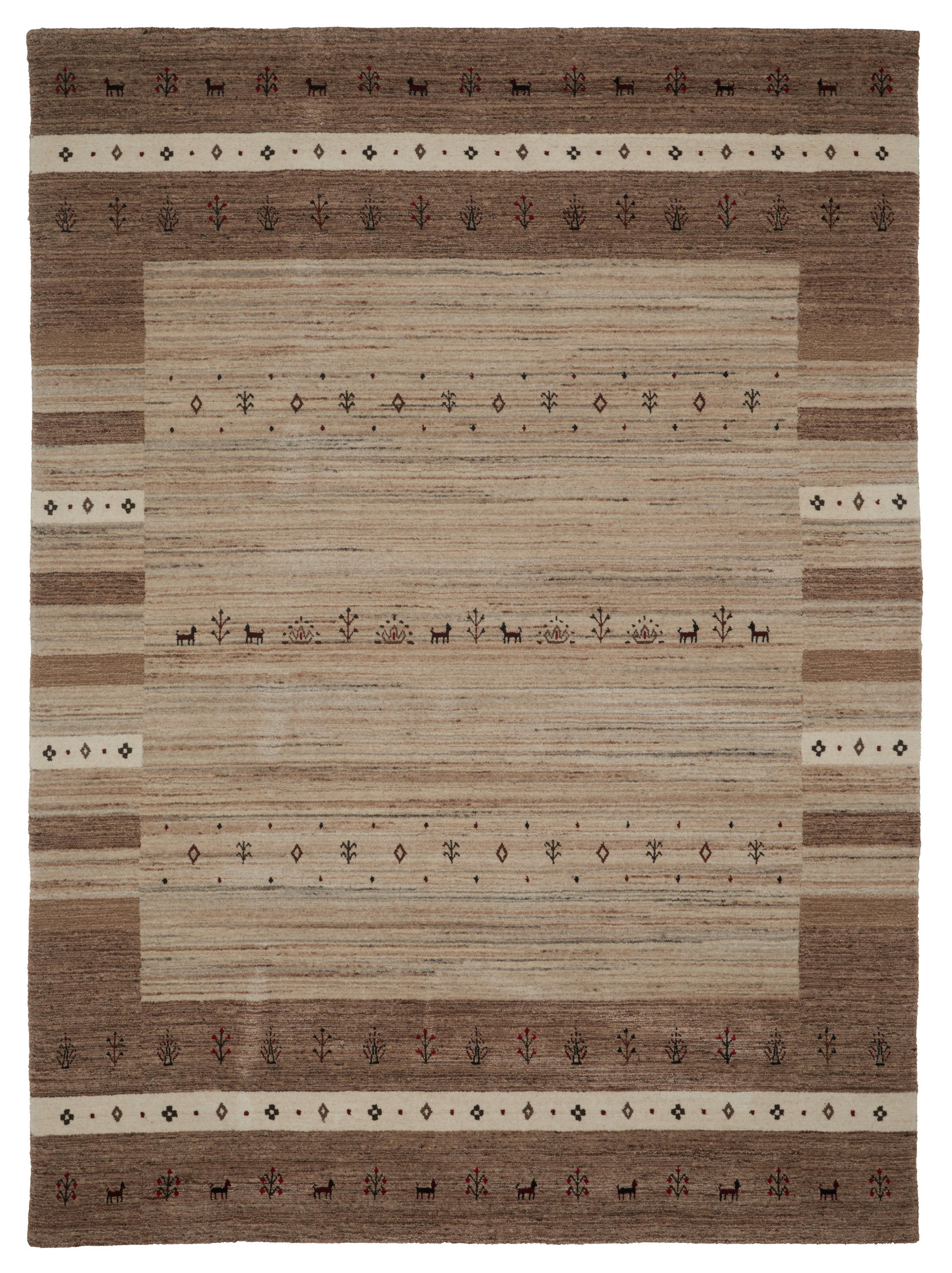 ORIENTTEPPICH  Wohnzimmer 140/200 cm Savannah Village Beige rechteckig  - Beige, LIFESTYLE, Textil (140/200cm) - Cazaris