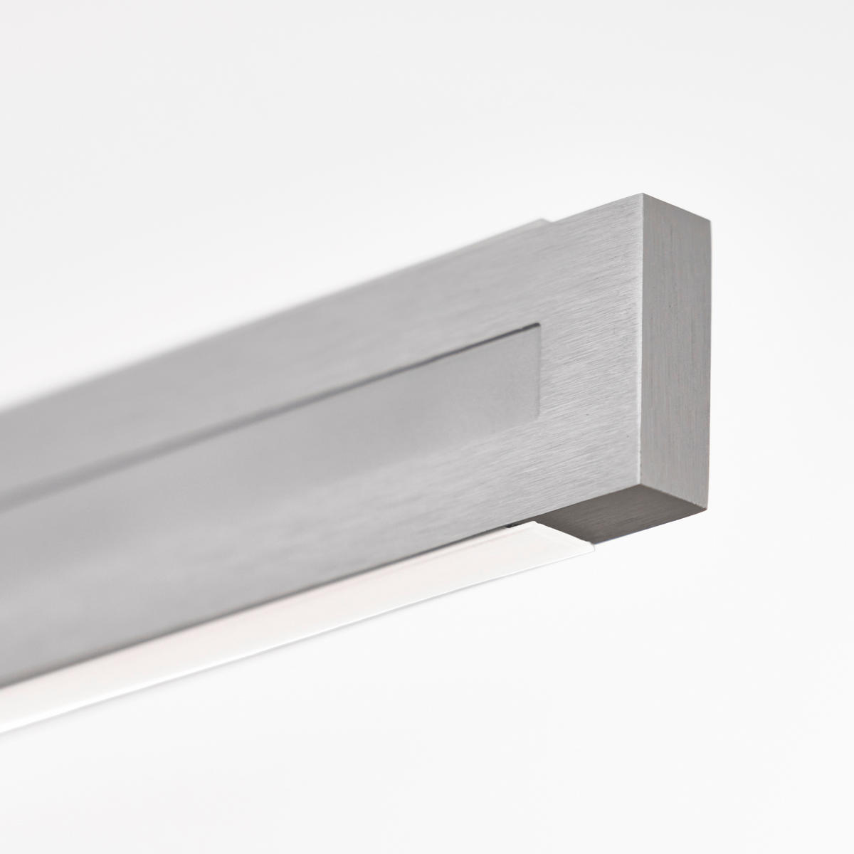 LED-HÄNGELEUCHTE Aera 143/180/9,5 cm  - Nickelfarben, Design, Metall (143/180/9,5cm) - Grossmann