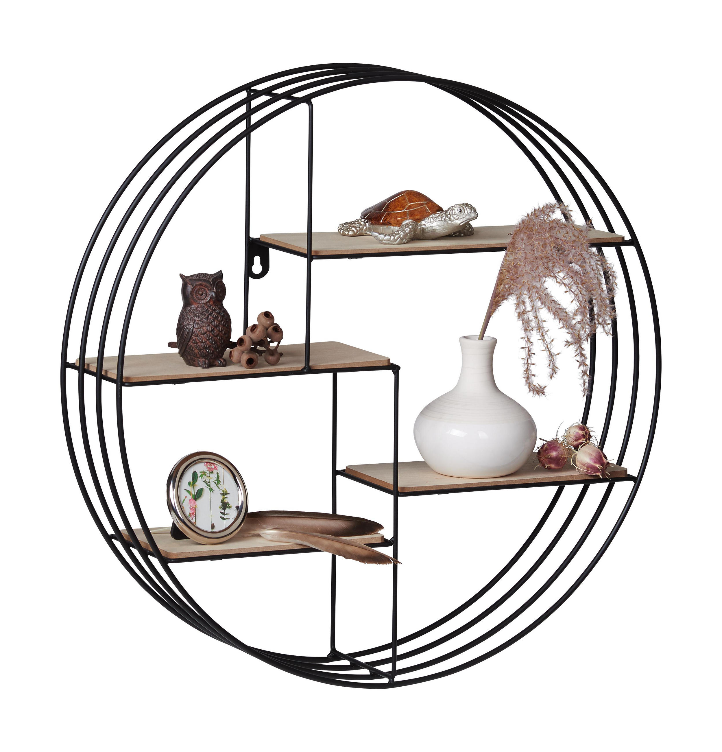 Wandregal Rund Hangend Mit Eisengestell Shoppen Wandregal Rund Hangend Mit Eisengestell Shoppen