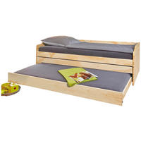 AUSZIEHBETT 90/200 cm  in Naturfarben  - Naturfarben, KONVENTIONELL, Holz (90/200cm) - MID.YOU
