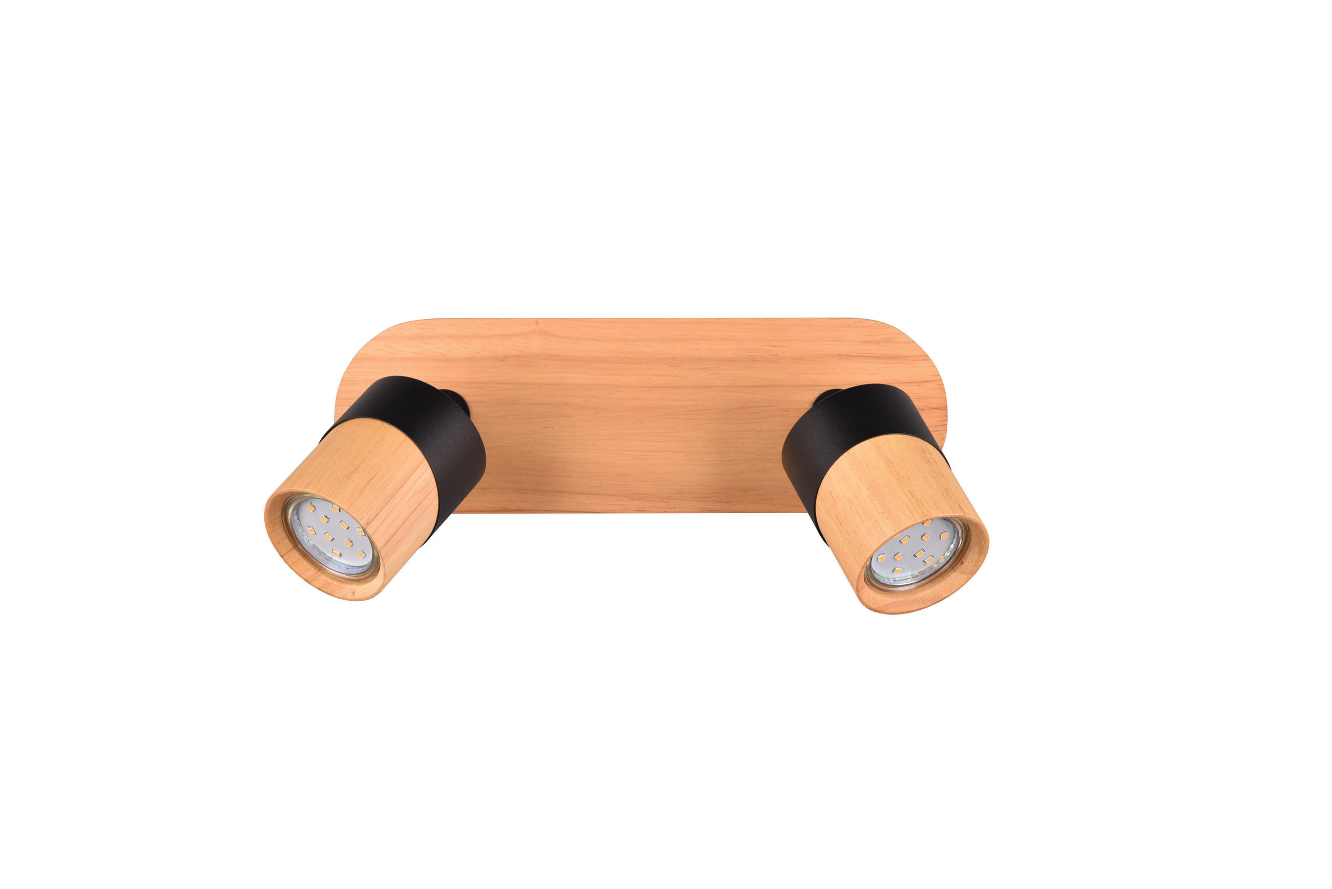 STRAHLER Aruni 28/9/15 cm   - Schwarz/Braun, Natur, Holz/Metall (28/9/15cm) - Trio Leuchten