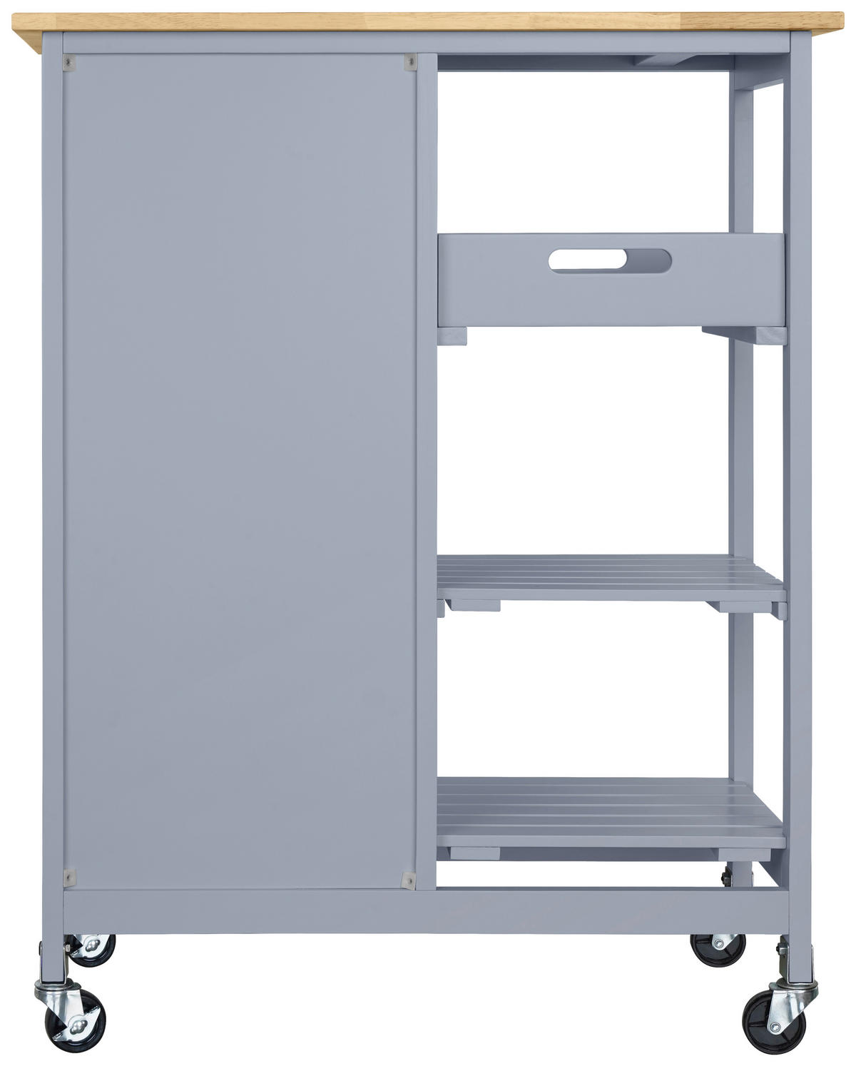 KÜCHENINSEL   in Grau, Naturfarben  - Naturfarben/Grau, Basics, Holz/Holzwerkstoff (67/84/37cm) - MID.YOU