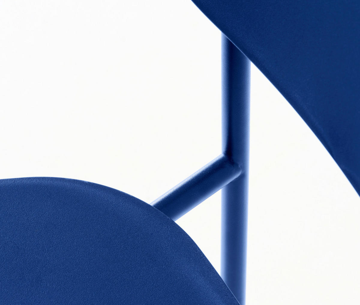 STUHL-SET 4 Stück  in matt  - Blau, MODERN, Kunststoff/Metall (43,5/79/61cm) - Livetastic