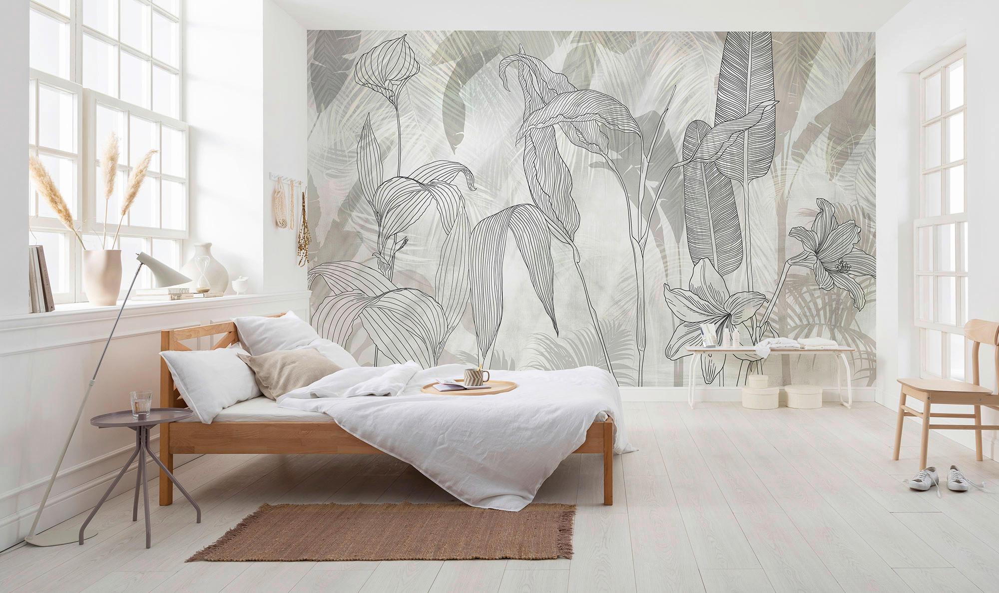 VLIESTAPETE 2,5 m - Beige/Weiß, Basics (400/250cm) - Xora