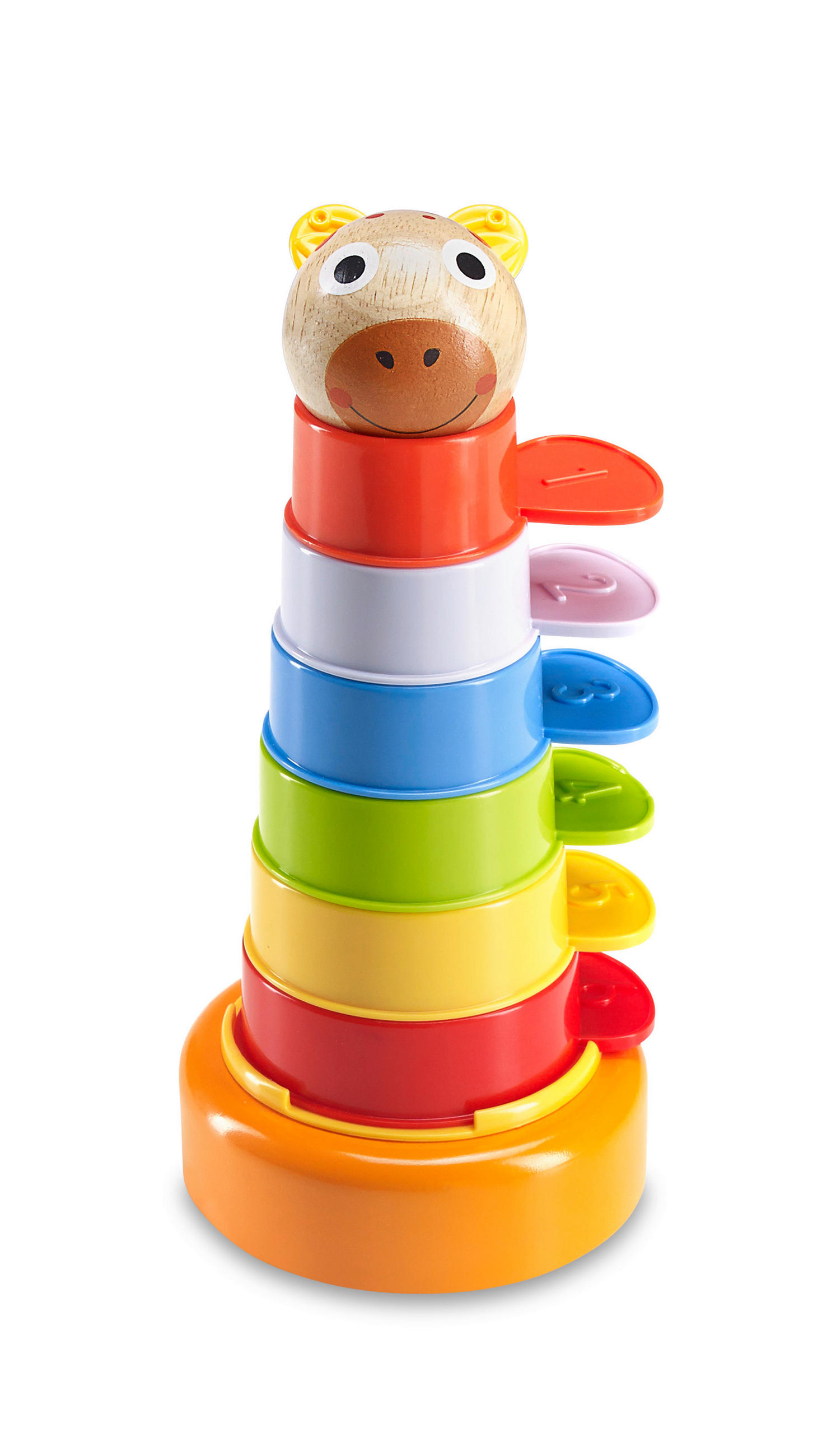 STOHOVATELNÁ VĚŽ - vícebarevná, Natur, dřevo/plast (10,7/11/3,9cm) - My Baby Lou