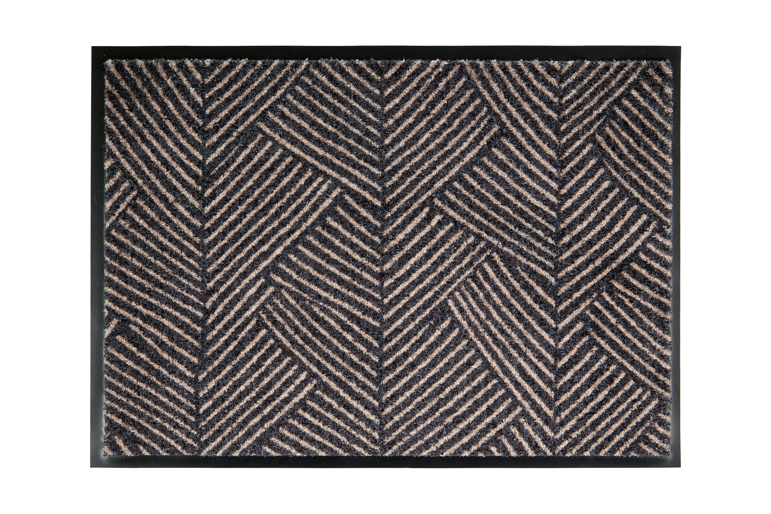 FUSSMATTE - Anthrazit/Hellgrau, Trend, Textil (67/100cm) - Schöner Wohnen