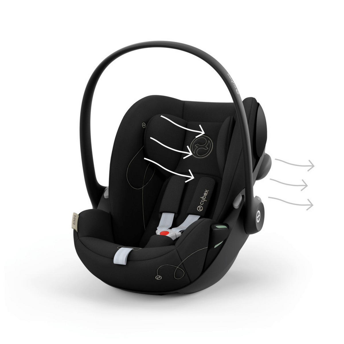 NOSILJKA ZA BEBE  Cloud G i-Size Plus  - crna, Basics, tekstil/plastika (68-72/43.5/35.5-59.5cm) - Cybex