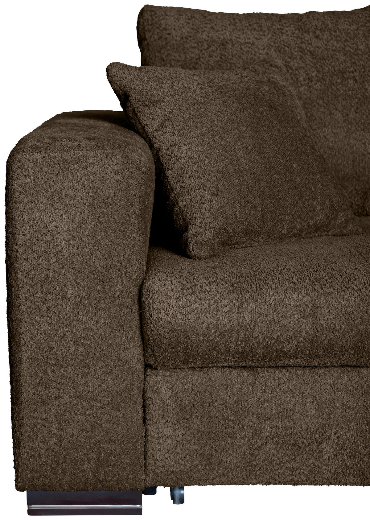 ECKSOFA Braun Webstoff  - Braun, KONVENTIONELL, Holz/Textil (170/235cm) - Carryhome