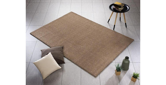 WEBTEPPICH Louvre Melange 65/130 cm  - Hellbraun, Basics, Textil (65/130cm) - Novel