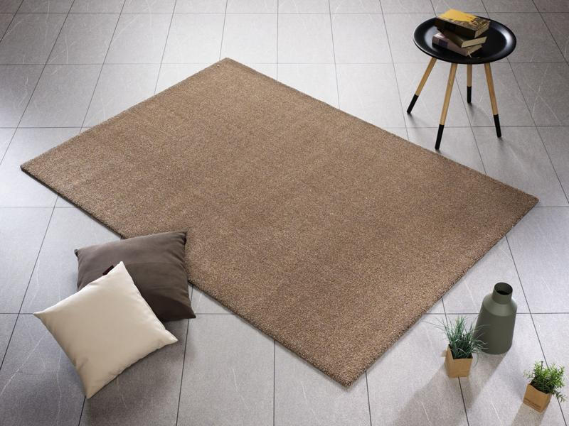 WEBTEPPICH 65/130 cm Hellbraun  - Hellbraun, Basics, Textil (65/130cm) - Novel