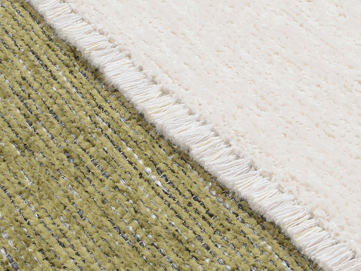 FLACHWEBETEPPICH 140/200 cm Creme, Grün  - Creme/Grün, Design, Textil (140/200cm) - Novel