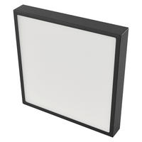 STROPNÍ LED SVÍTIDLO, 30/30/4.2 cm - černá, Basics, kov (30/30/4.2cm)
