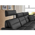 ECKSOFA in Echtleder Anthrazit  300/157 cm  - Anthrazit/Schwarz, Design, Leder/Metall (300/157cm) - Dieter Knoll