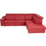WOHNLANDSCHAFT in Leder Rot - Rot/Alufarben, Design, Leder/Metall (298/245cm) - Beldomo Premium WOHNLANDSCHAFT in Leder Rot - Rot/Alufarben, Design, Leder/Metall (298/245cm) - Beldomo Premium