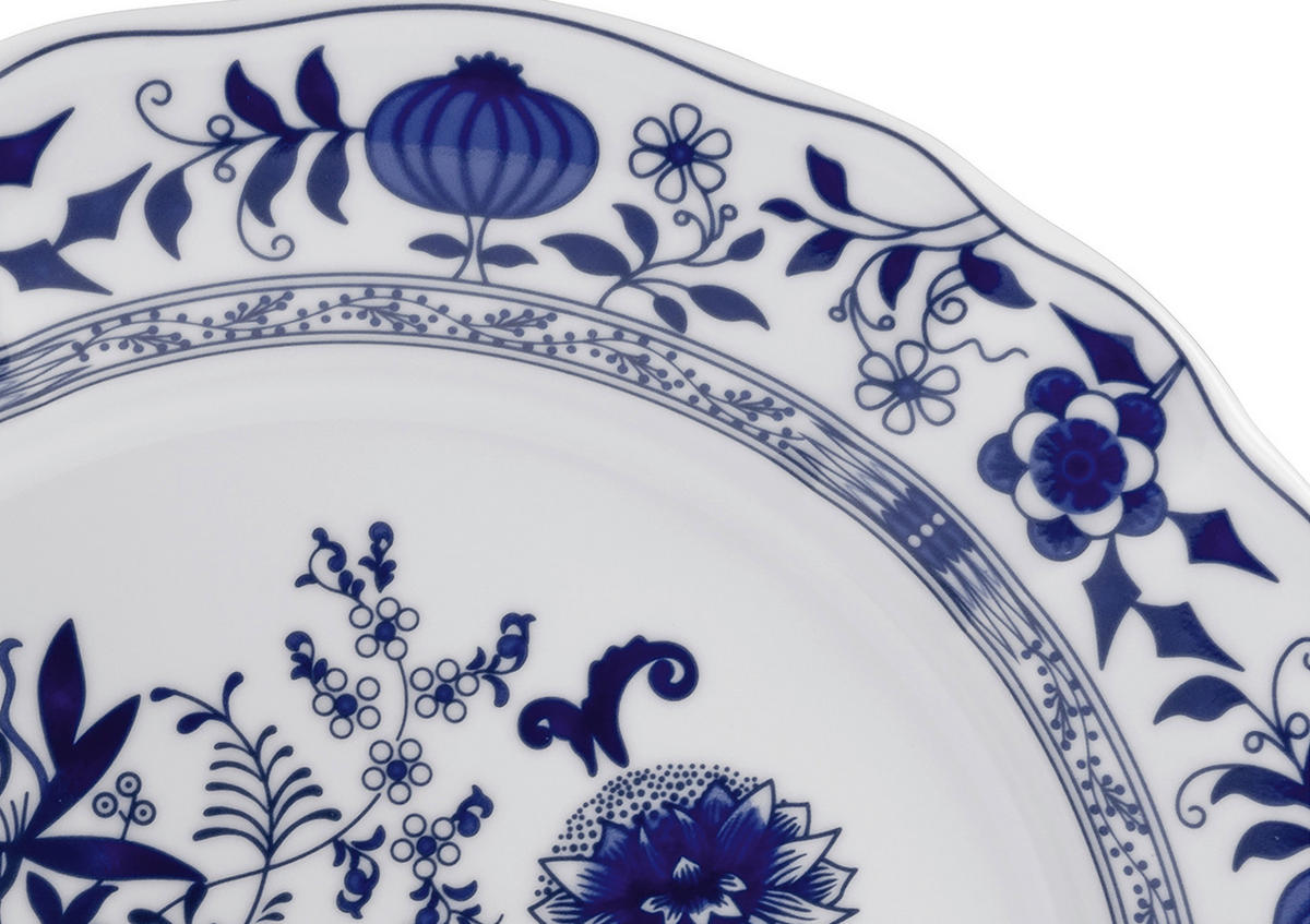 KOMBISERVICE Flora Zwiebelmuster 30-teilig  - Blau/Weiß, Design, Keramik - Creatable
