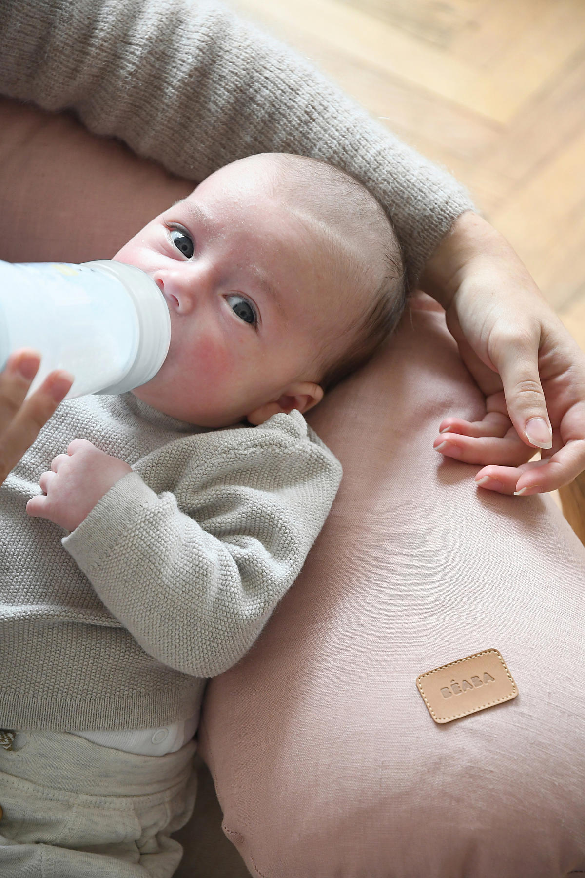 KOJICÍ POLŠTÁŘ - starorůžová, Konvenční, textil (170/39/15cm) - Beaba