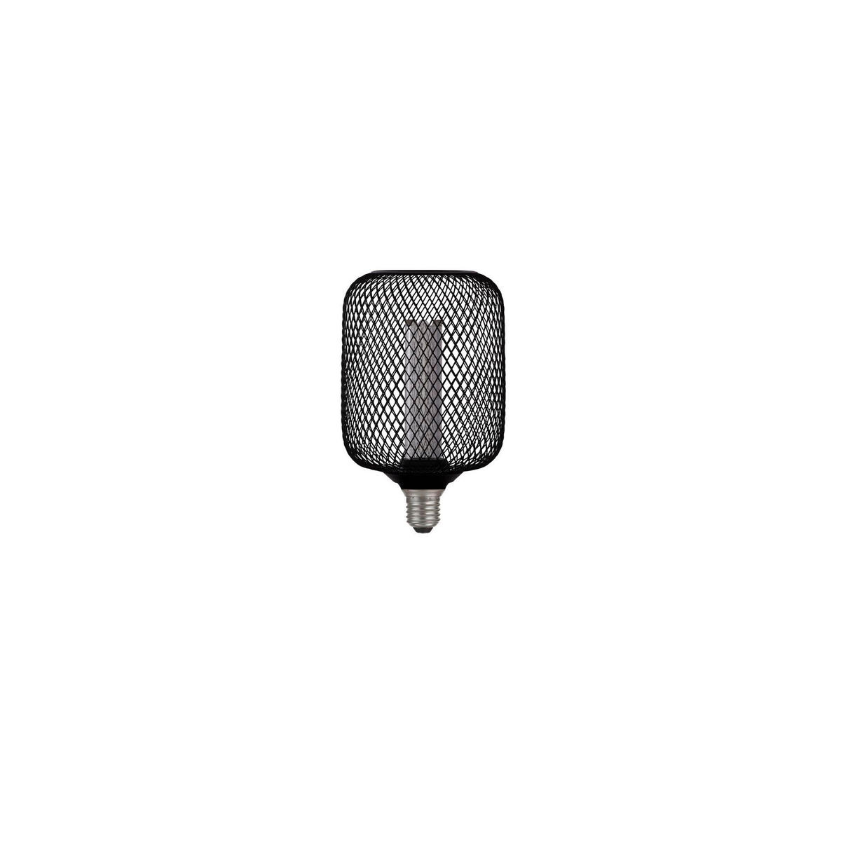 LED-LJUSKÄLLA   E27  - klar/svart, Basics, metall/glas (10/16.5cm)