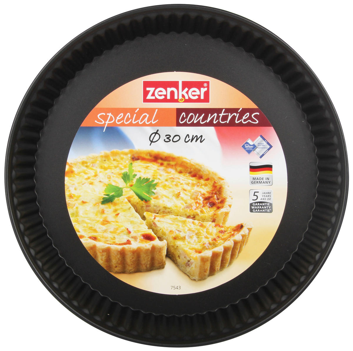 FORMA NA PEČENÍ   - antracitová, Basics, kov (30,5/6,5cm) - Zenker
