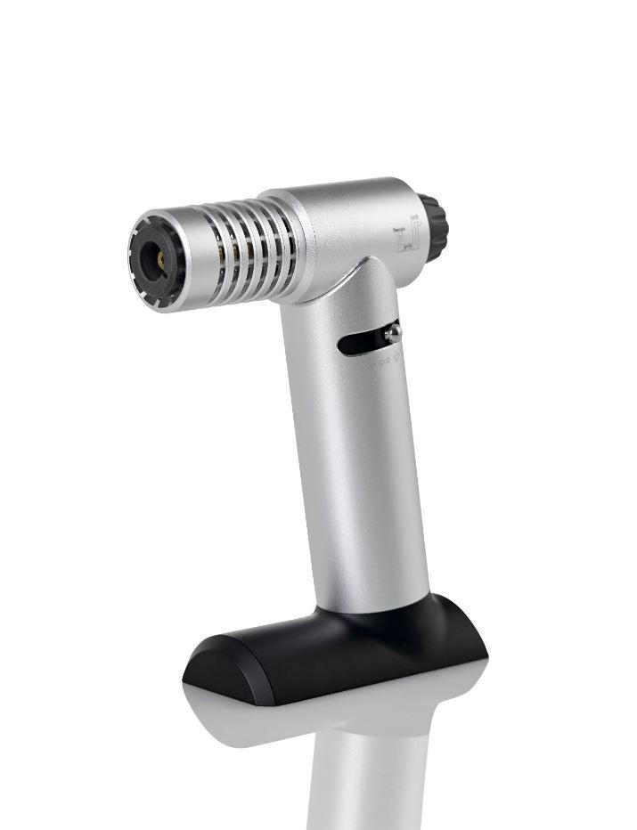 MINI-GASBRENNER   - Silberfarben, Basics, Kunststoff/Metall (10/4,3/14cm) - AdHoc