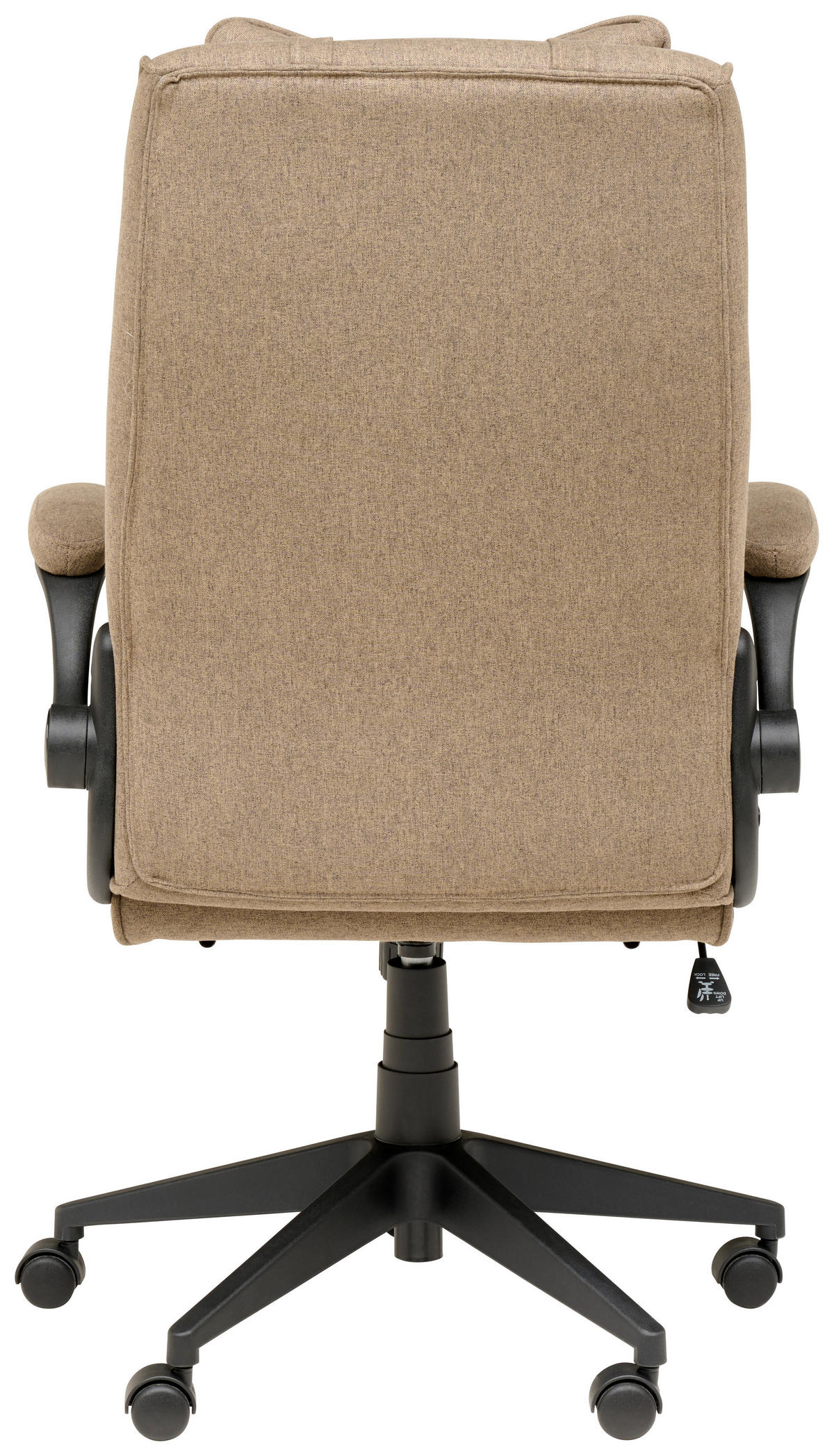 CHEFSESSEL  in Webstoff Braun  - Schwarz/Braun, MODERN, Kunststoff/Textil (62/112-122/65cm) - MID.YOU