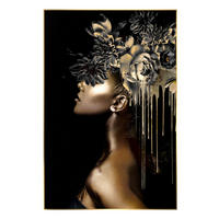 GLASBILD Frauen 80/120 cm  - Multicolor, Basics, Glas/Holz (80/120cm)