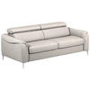 SCHLAFSOFA in Textil, Leder Grau  - Grau, Design, Leder/Textil (203/77-98/103cm) - MID.YOU