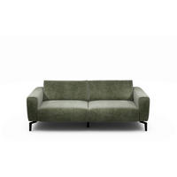 2,5-SITZER Samt Waldgrün  - Waldgrün/Schwarz, Design, Textil/Metall (220/86/86-94cm) - SENSOO