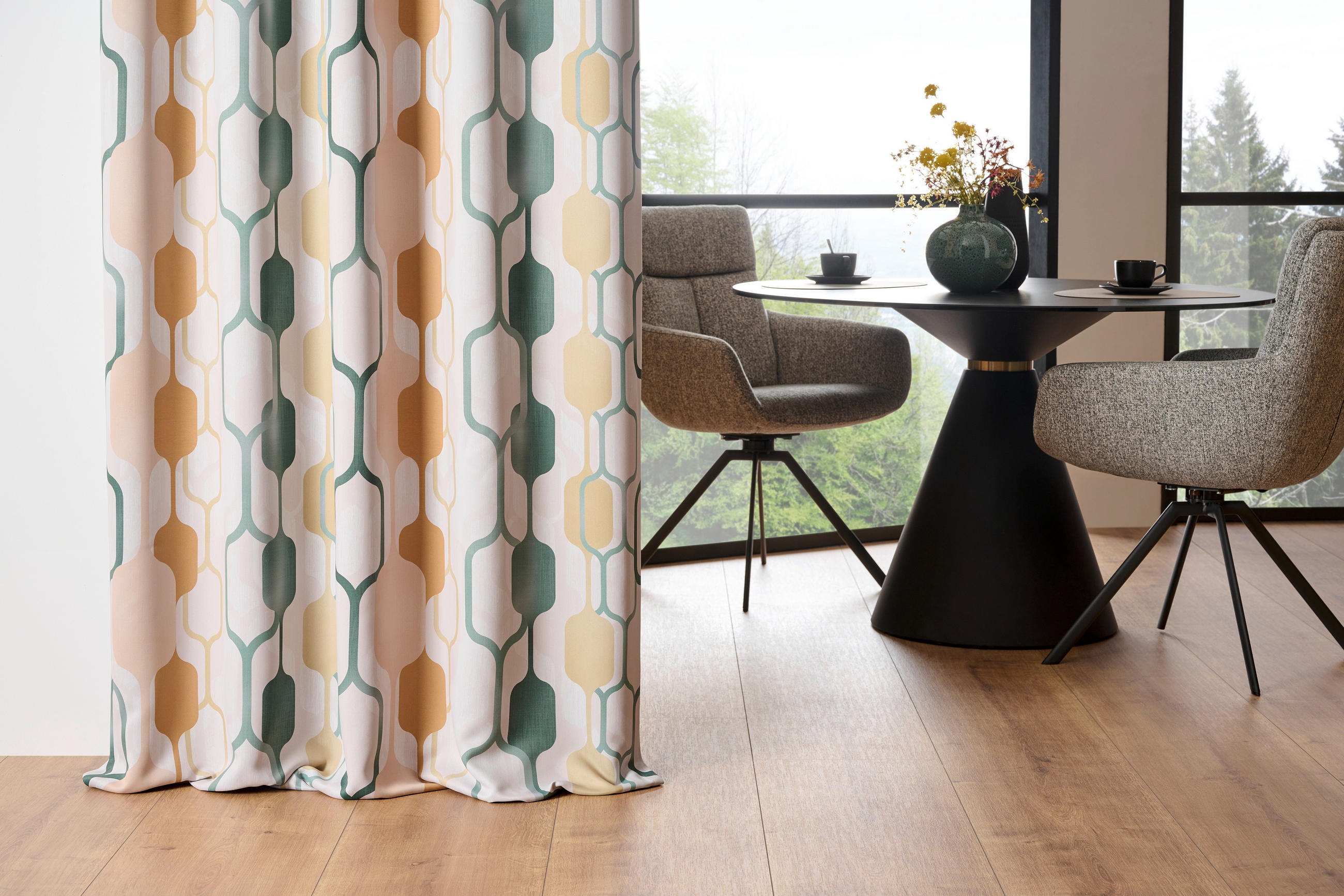 VORHANGSTOFF per lfm Verdunkelung  - Multicolor, Design, Textil (150cm) - Esposa