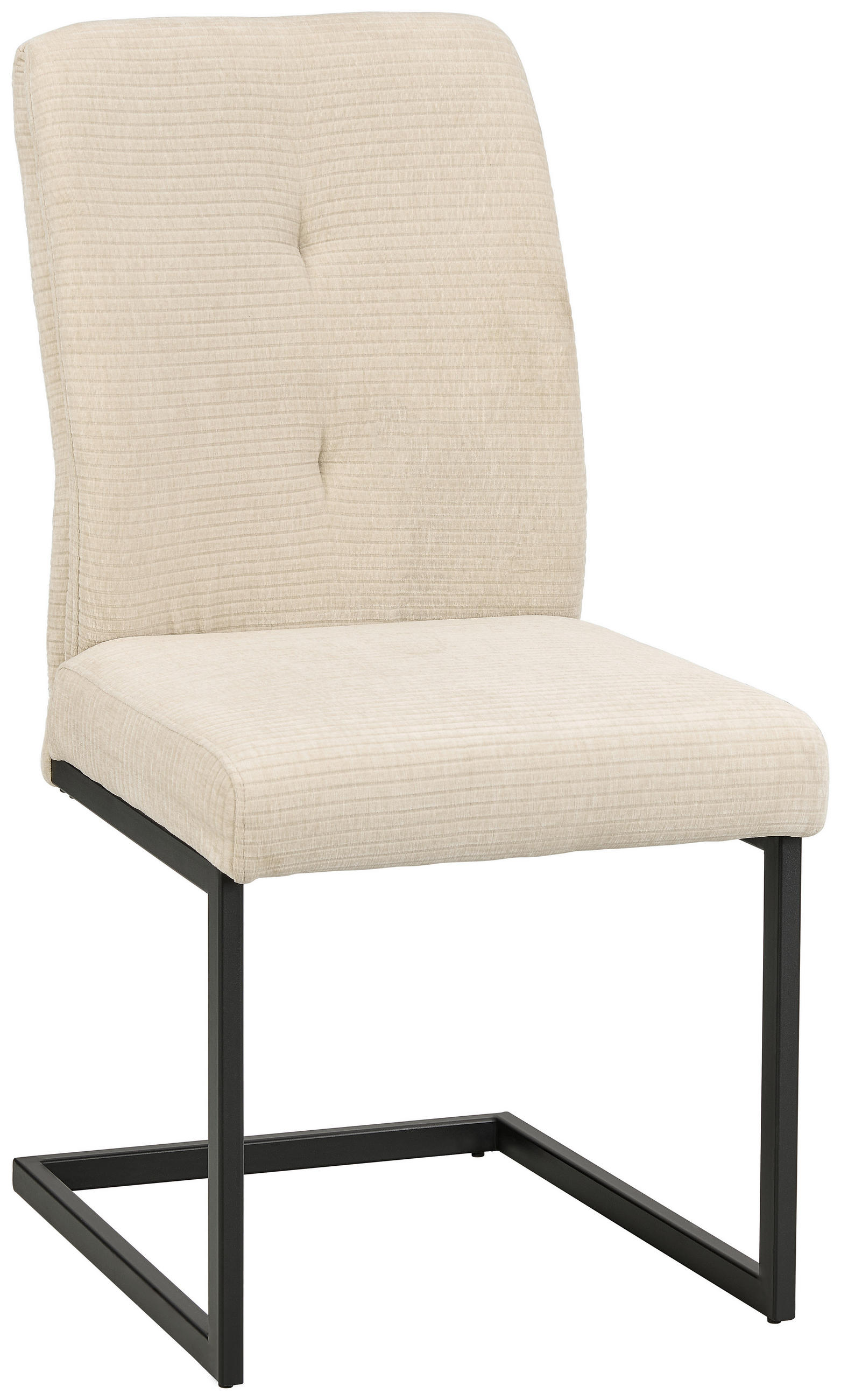 Mid.you Schwingstuhl Schwarz, Beige 50x99x67 cm