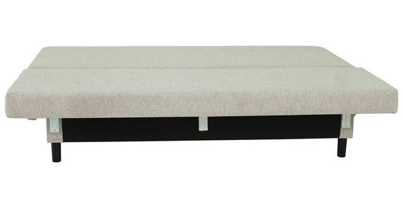 SCHLAFSOFA Lia in Webstoff Graubraun  - Graubraun/Schwarz, Design, Textil/Metall (197/84/92,5cm) - Hom`in