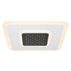 LED-TAKLAMPA 47 W 46/46/5,5 cm  - vit/opal, Design, metall/plast (46/46/5,5cm) - Globo