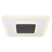 LED-TAKLAMPA 47 W 46/46/5,5 cm  - vit/opal, Design, metall/plast (46/46/5,5cm) - Globo