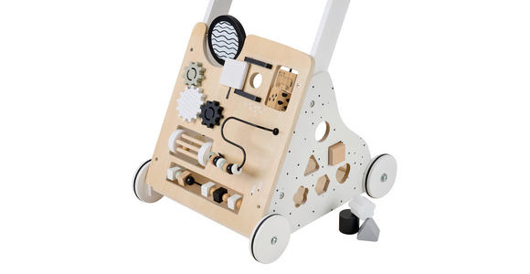 LAUFLERNWAGEN TRY ME - Schwarz/Naturfarben, Trend, Holz/Holzwerkstoff (35,9/42,1/54,3cm) - My Baby Lou