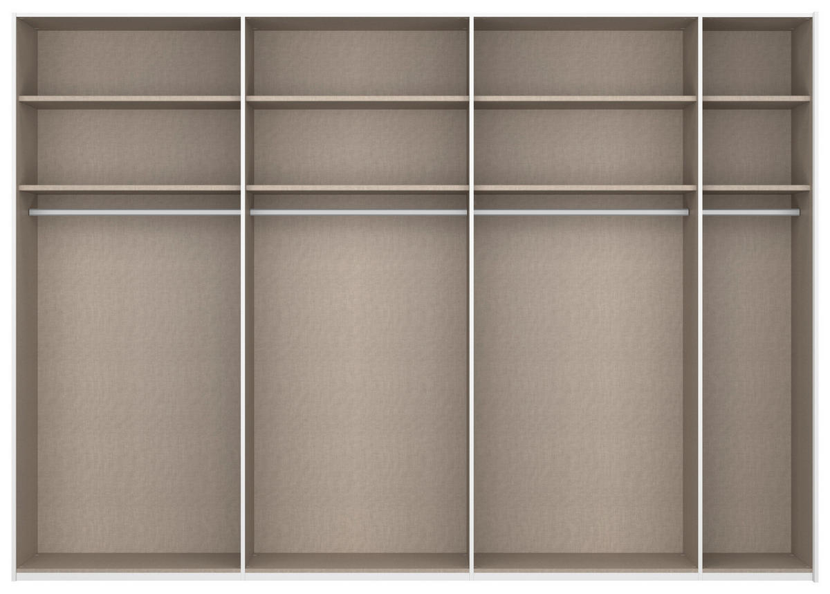 SCHWEBETÜRENSCHRANK 316/223/68 cm 2-türig Eiche Artisan  - Eiche Artisan, Design, Glas/Holzwerkstoff (316/223/68cm) - Xora