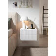 NACHTKÄSTCHEN 42/28/30 cm  in Weiß  - Weiß, KONVENTIONELL, Holzwerkstoff (42/28/30cm) - Carryhome