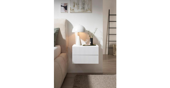 NACHTKÄSTCHEN 42/28/30 cm  in Weiß  - Weiß, KONVENTIONELL, Holzwerkstoff (42/28/30cm) - Carryhome