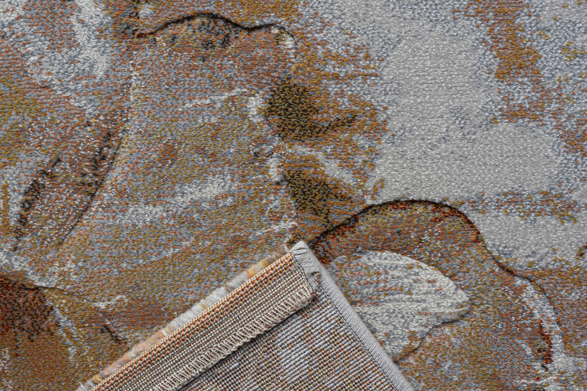 WEBTEPPICH 160/230 cm Argentum Creme, Grau, Orange  - Creme/Orange, KONVENTIONELL, Kunststoff/Textil (160/230cm) - Novel