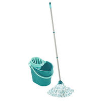 SET ZA ČIŠČENJE - turkizna/bela, Basics, tekstil (39/29/29cm) - Leifheit