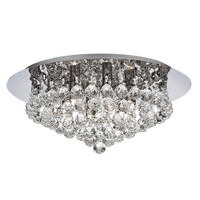 DECKENLEUCHTE 45/20 cm   - Chromfarben, KONVENTIONELL, Glas/Metall (45/20cm) - Searchlight