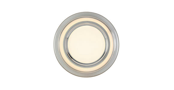 LED-DECKENLEUCHTE 35/6 cm   - Chromfarben/Transparent, Design, Kunststoff/Metall (35/6cm) - Novel