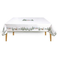 TISCHDECKE White Forrest  - Hellbraun/Pastellblau, Basics, Textil (250/145/2cm) - POZZI AND EASY LIFE