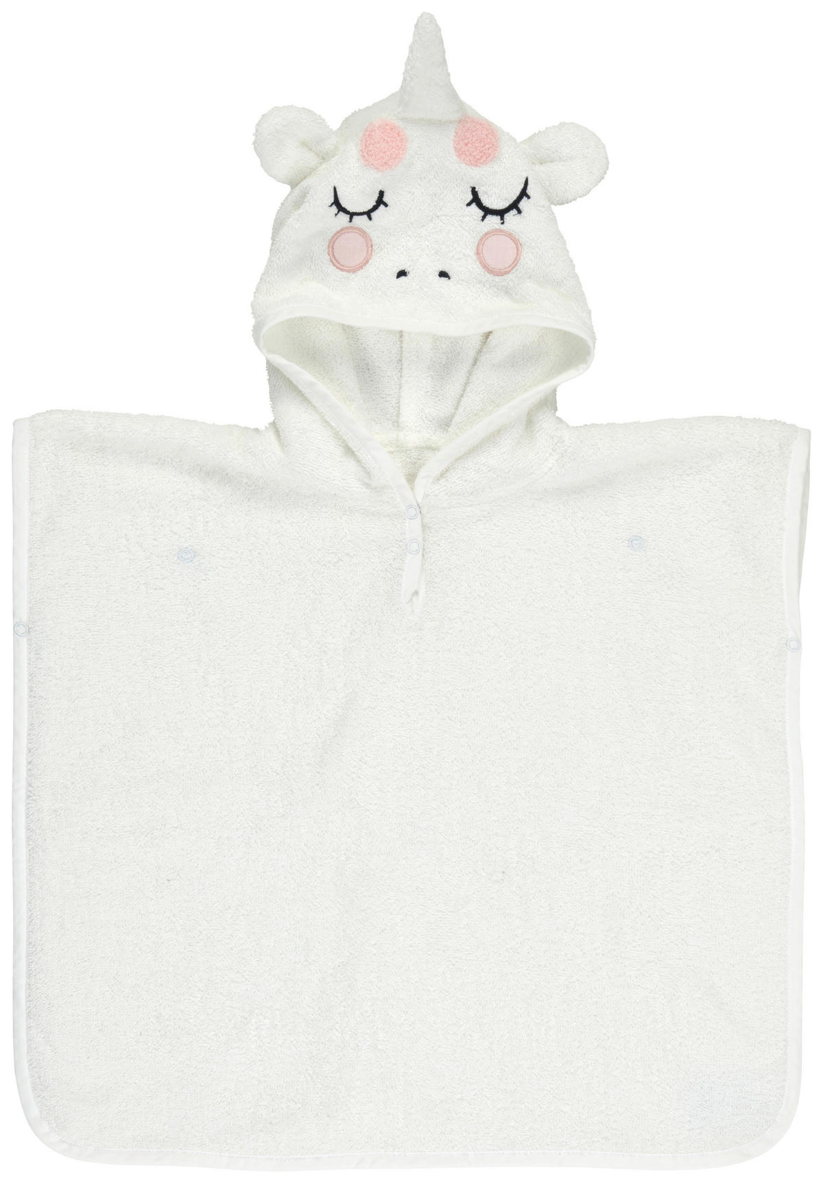 PONCHO 50/50 cm    - Weiß, Basics, Textil (50/50cm) - Patinio