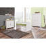 BABYKLEIDERSCHRANK Lilli Weiß - Silberfarben/Weiß, Basics, Holzwerkstoff/Kunststoff (132/185/54cm) - My Baby Lou