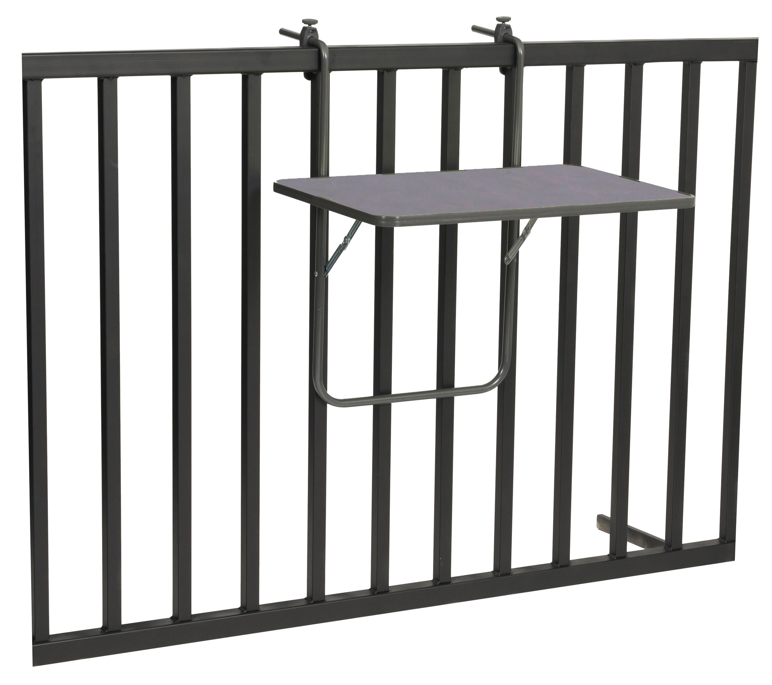 BALKONHÄNGETISCH  - Anthrazit, Basics, Metall (60/5/40cm) - Gardenson