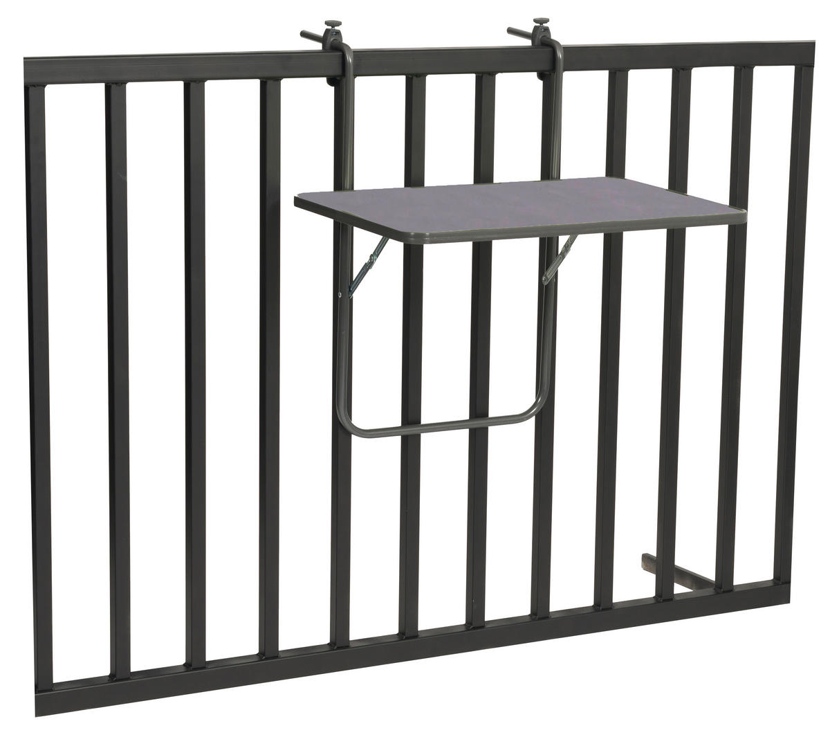 Balkonhängetisch Boy Metall Anthrazit  - Anthrazit, Basics, Metall (60/5/40cm) - Gardenson