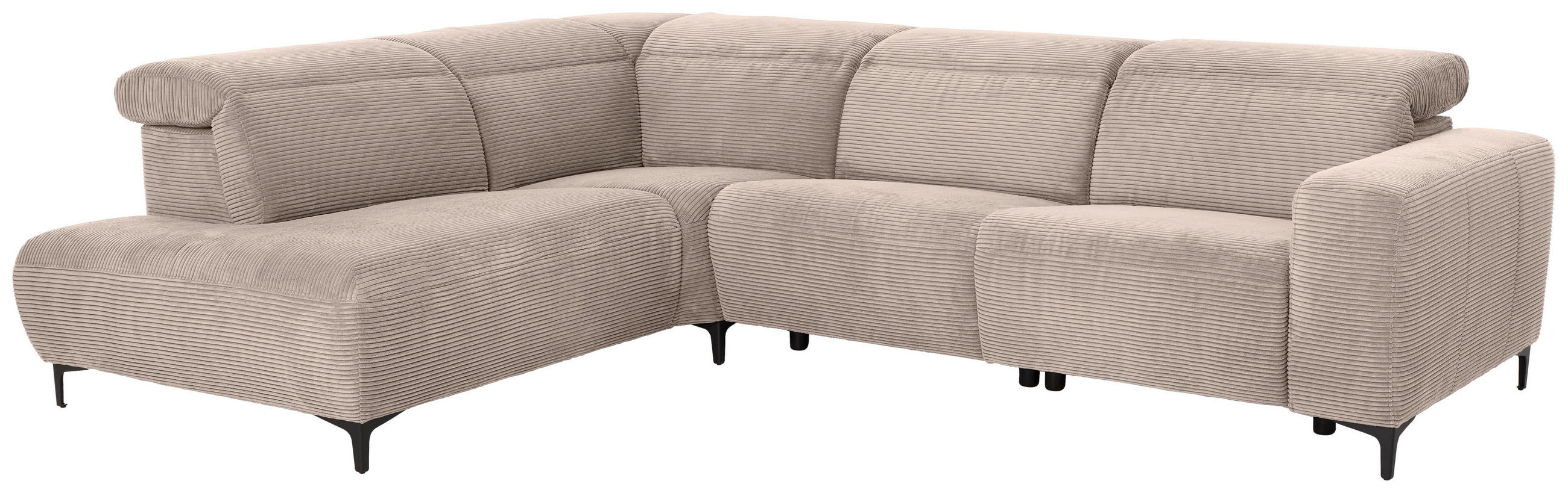 Thumbnail - Pure Home Lifestyle Ecksofa, Taupe, Textil, Uni, Ottomane links, L-Form, 290x223 cm, Blauer Engel, Goldenes M, Dgm, Type...