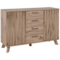 KOMMODE  in 126,5/85/40 cm  - Eichefarben, LIFESTYLE, Holzwerkstoff/Metall (126,5/85/40cm) - MID.YOU