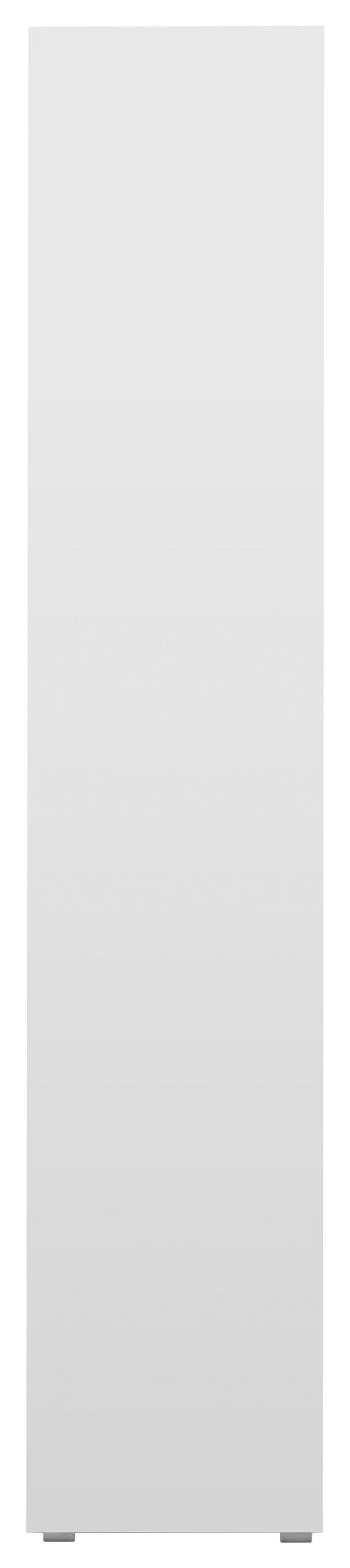 REGALELEMENT Weiß - Silberfarben/Weiß, Basics, Holzwerkstoff/Kunststoff (85/191/37cm) - MID.YOU