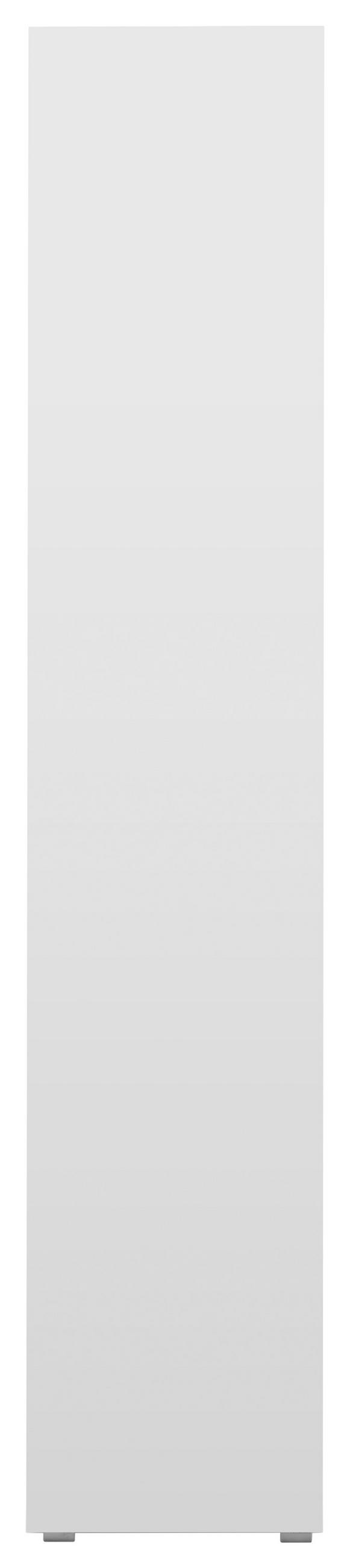 REGALELEMENT Weiß  - Silberfarben/Weiß, Basics, Holzwerkstoff/Kunststoff (85/191/37cm) - MID.YOU